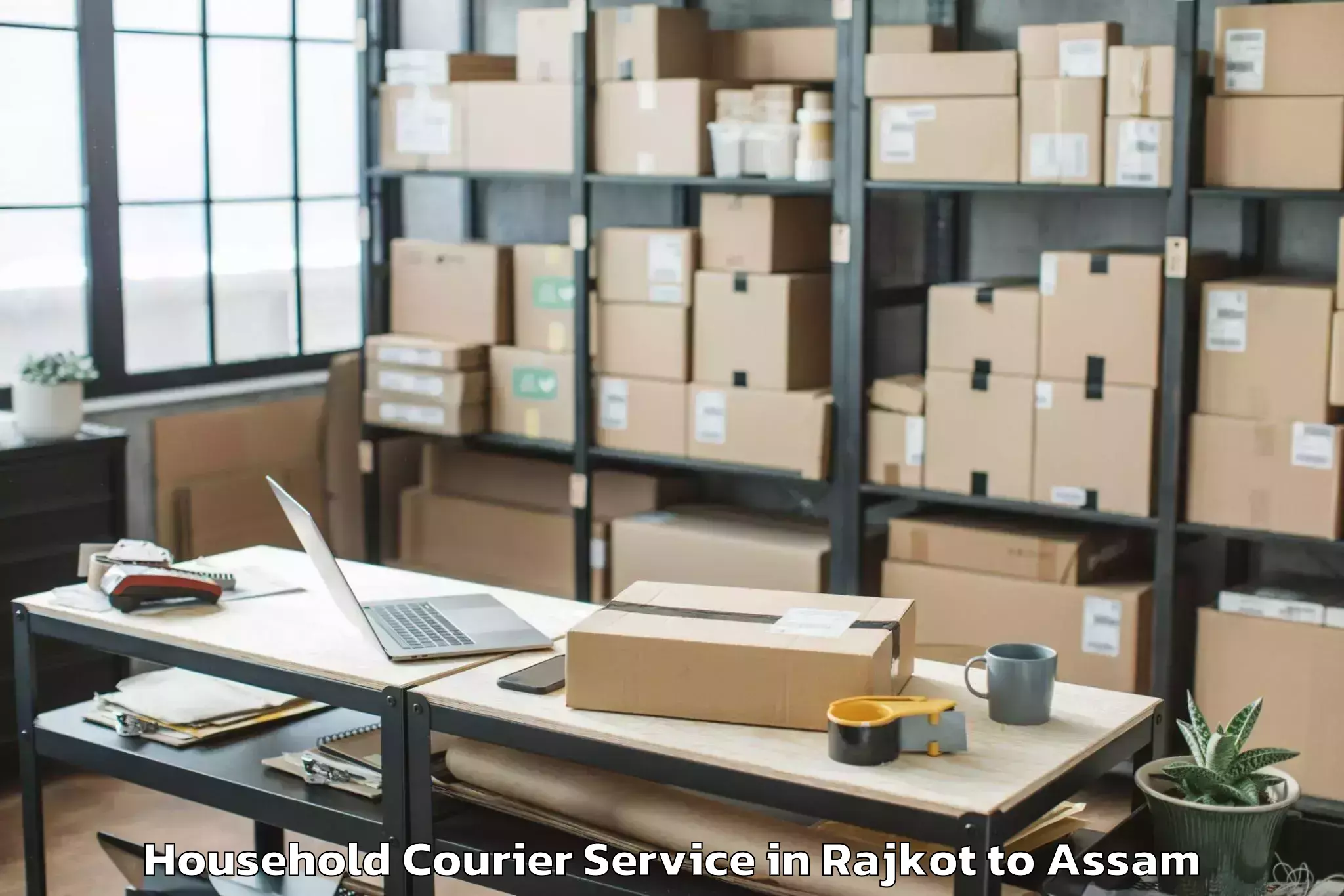 Quality Rajkot to Baihata Chariali Household Courier